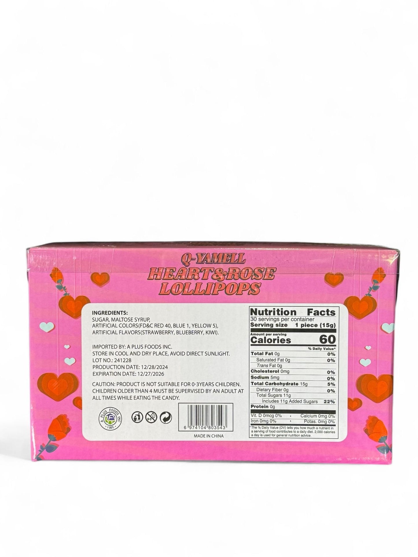 Rose & Hearts Lollipops
