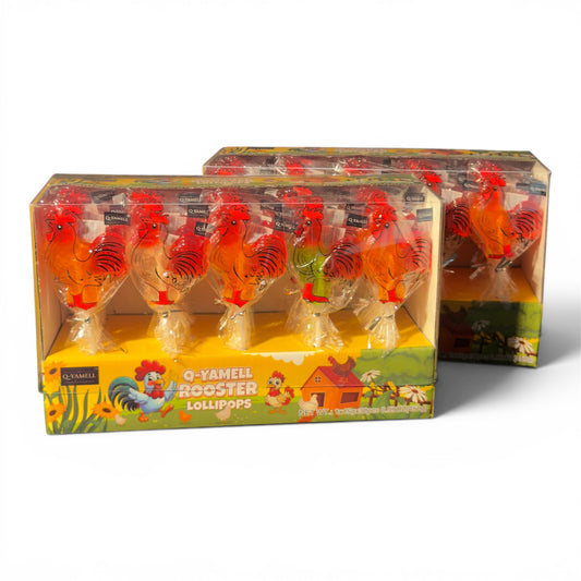Q-Yamell rooster Lollipops