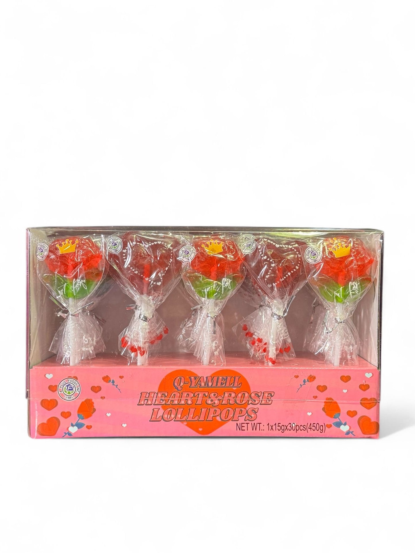 Rose & Hearts Lollipops