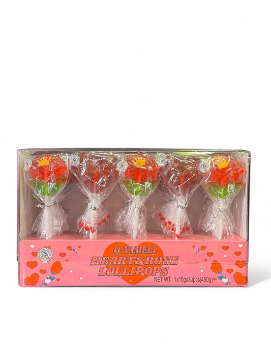 Rose & Hearts Lollipops