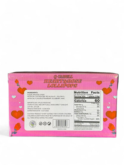 Rose & Hearts Lollipops