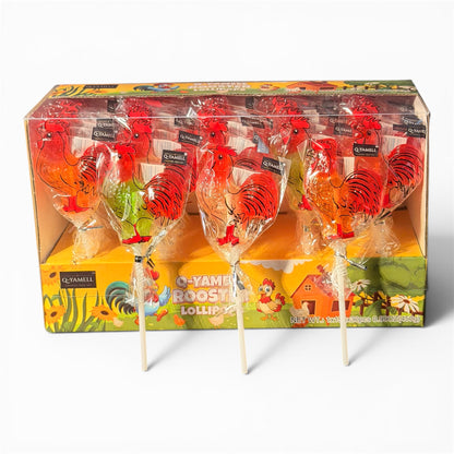 Q-Yamell rooster Lollipops